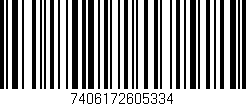 Código de barras (EAN, GTIN, SKU, ISBN): '7406172605334'