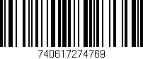 Código de barras (EAN, GTIN, SKU, ISBN): '740617274769'