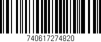 Código de barras (EAN, GTIN, SKU, ISBN): '740617274820'