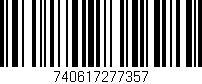 Código de barras (EAN, GTIN, SKU, ISBN): '740617277357'