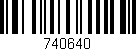 Código de barras (EAN, GTIN, SKU, ISBN): '740640'