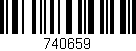 Código de barras (EAN, GTIN, SKU, ISBN): '740659'