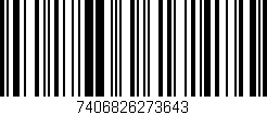 Código de barras (EAN, GTIN, SKU, ISBN): '7406826273643'