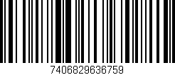 Código de barras (EAN, GTIN, SKU, ISBN): '7406829636759'