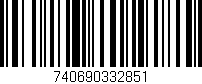 Código de barras (EAN, GTIN, SKU, ISBN): '740690332851'
