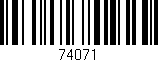 Código de barras (EAN, GTIN, SKU, ISBN): '74071'