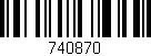 Código de barras (EAN, GTIN, SKU, ISBN): '740870'