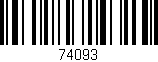 Código de barras (EAN, GTIN, SKU, ISBN): '74093'