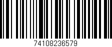 Código de barras (EAN, GTIN, SKU, ISBN): '74108236579'