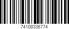 Código de barras (EAN, GTIN, SKU, ISBN): '74108336774'