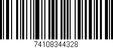 Código de barras (EAN, GTIN, SKU, ISBN): '74108344328'