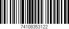 Código de barras (EAN, GTIN, SKU, ISBN): '74108353122'