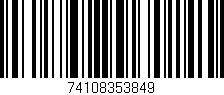 Código de barras (EAN, GTIN, SKU, ISBN): '74108353849'