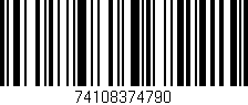 Código de barras (EAN, GTIN, SKU, ISBN): '74108374790'