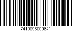 Código de barras (EAN, GTIN, SKU, ISBN): '7410896000641'