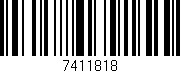 Código de barras (EAN, GTIN, SKU, ISBN): '7411818'