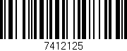 Código de barras (EAN, GTIN, SKU, ISBN): '7412125'