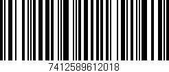 Código de barras (EAN, GTIN, SKU, ISBN): '7412589612018'
