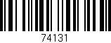 Código de barras (EAN, GTIN, SKU, ISBN): '74131'