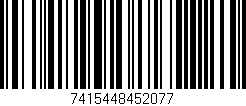 Código de barras (EAN, GTIN, SKU, ISBN): '7415448452077'