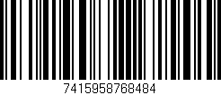 Código de barras (EAN, GTIN, SKU, ISBN): '7415958768484'
