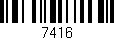 Código de barras (EAN, GTIN, SKU, ISBN): '7416'