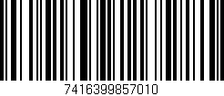 Código de barras (EAN, GTIN, SKU, ISBN): '7416399857010'