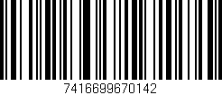 Código de barras (EAN, GTIN, SKU, ISBN): '7416699670142'