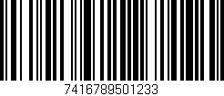 Código de barras (EAN, GTIN, SKU, ISBN): '7416789501233'