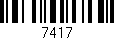 Código de barras (EAN, GTIN, SKU, ISBN): '7417'