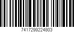 Código de barras (EAN, GTIN, SKU, ISBN): '7417299224803'