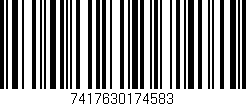 Código de barras (EAN, GTIN, SKU, ISBN): '7417630174583'