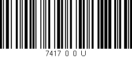 Código de barras (EAN, GTIN, SKU, ISBN): '7417_0_0_U'