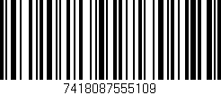 Código de barras (EAN, GTIN, SKU, ISBN): '7418087555109'