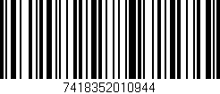 Código de barras (EAN, GTIN, SKU, ISBN): '7418352010944'