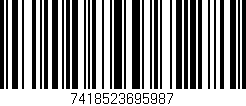 Código de barras (EAN, GTIN, SKU, ISBN): '7418523695987'