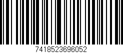 Código de barras (EAN, GTIN, SKU, ISBN): '7418523696052'
