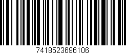 Código de barras (EAN, GTIN, SKU, ISBN): '7418523696106'