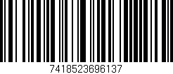 Código de barras (EAN, GTIN, SKU, ISBN): '7418523696137'