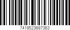 Código de barras (EAN, GTIN, SKU, ISBN): '7418523697363'