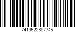 Código de barras (EAN, GTIN, SKU, ISBN): '7418523697745'