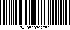 Código de barras (EAN, GTIN, SKU, ISBN): '7418523697752'