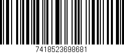 Código de barras (EAN, GTIN, SKU, ISBN): '7418523698681'
