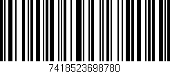 Código de barras (EAN, GTIN, SKU, ISBN): '7418523698780'