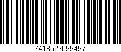 Código de barras (EAN, GTIN, SKU, ISBN): '7418523699497'