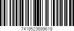 Código de barras (EAN, GTIN, SKU, ISBN): '7418523699619'