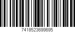 Código de barras (EAN, GTIN, SKU, ISBN): '7418523699695'