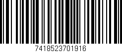 Código de barras (EAN, GTIN, SKU, ISBN): '7418523701916'