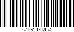 Código de barras (EAN, GTIN, SKU, ISBN): '7418523702043'