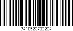 Código de barras (EAN, GTIN, SKU, ISBN): '7418523702234'
